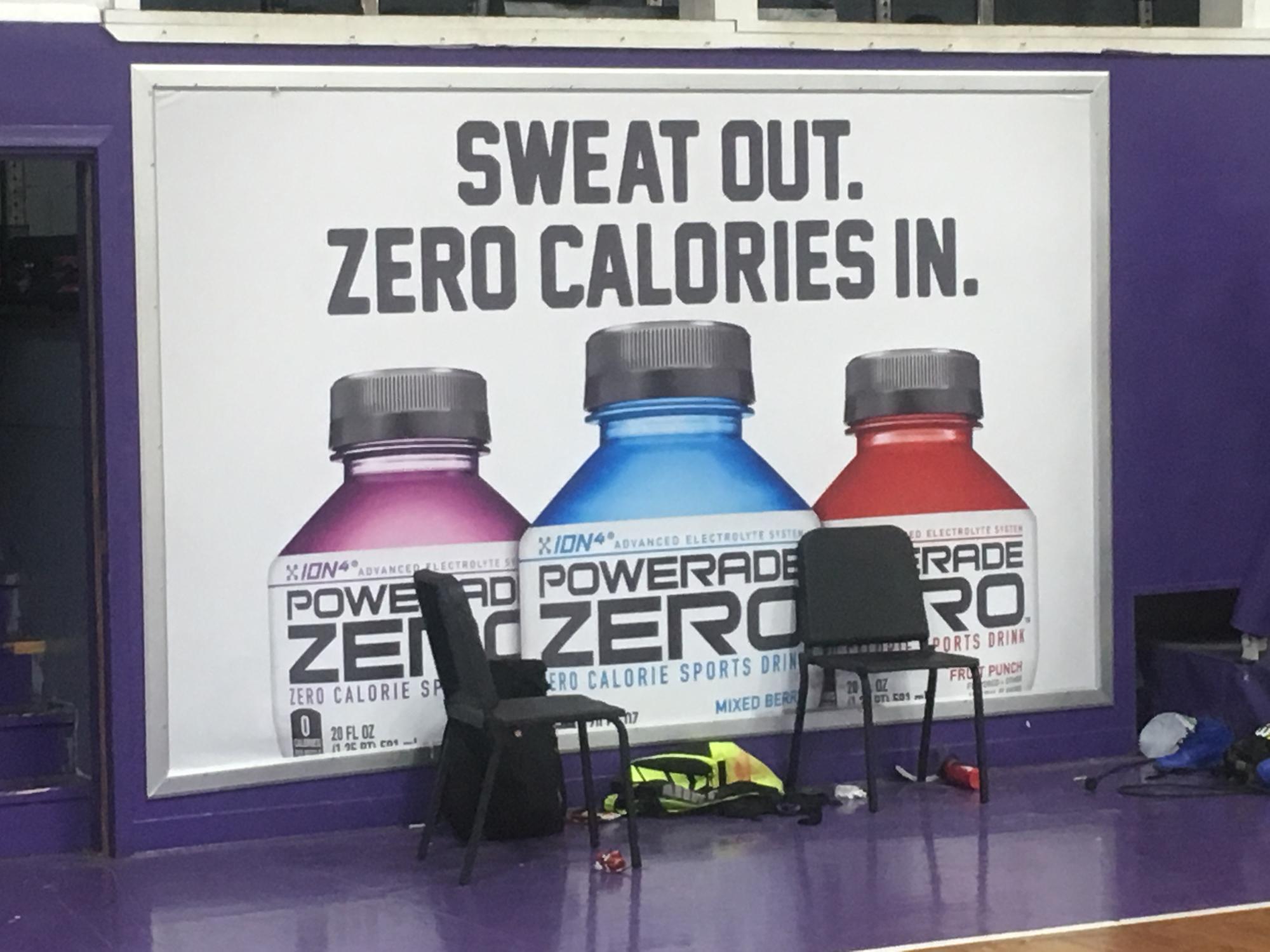 Powerade Zero banner